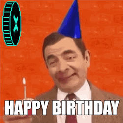 Birthday Dance Mister Bean Blowing Candle GIF