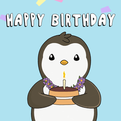 Birthday Dance Pudgy Penguins GIF