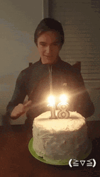 Birthday Dumb Blowing Cake GIF