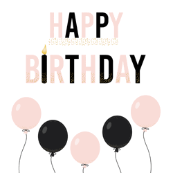 Birthday Electronic Card Balloons Greeting GIF