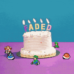 Birthday Faded GIF