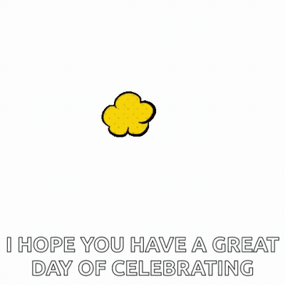 Birthday Greeting Card With Speech Bubble GIF