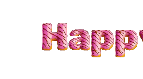 Birthday In Pink Donuts Sticker