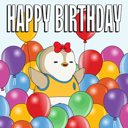 Birthday Month Balloon Party GIF