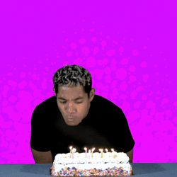 Birthday Month Cake Candle Blow GIF