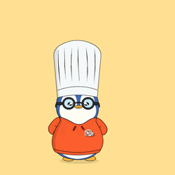 Birthday Month Chef Penguin Surprise GIF