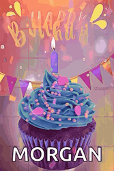 Birthday Month Cupcake GIF