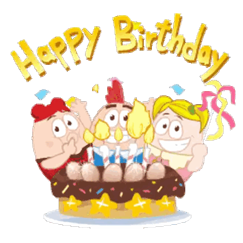 Birthday Parties Happy Birthday Sticker
