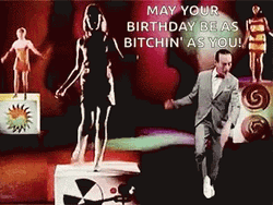 Birthday Pee Wee Herman Dance  GIF
