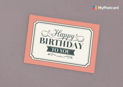 Birthday Post Cards Animated Loop GIF