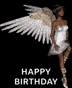 Birthday Queen Angel Wings GIF