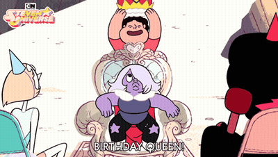 Birthday Queen Sitting In Chair GIF