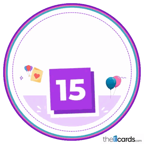 Birthday Sticker With Balloons And Calendar Sticker