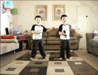 Birthday Twins Identical Brothers Funny Dancing GIF