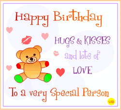 Birthday Wish Hugs And Kisses GIF