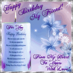 Birthday Wishes Friend GIF
