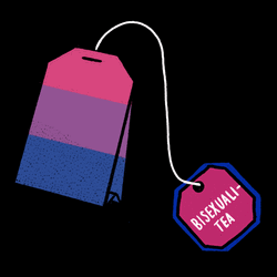 Bisexual Flag Tea Bag LGBTQIA GIF