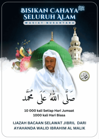 Bisikan Cahaya Seluruh Alam Poster With Man In White Robe GIF