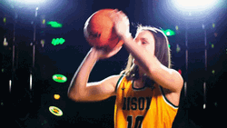 Bison Girl Baasketball Player Muscle Flex GIF