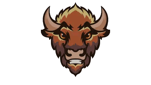 Bison Head With BWE Text Sticker