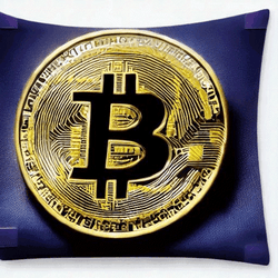 Bitcoin At The Center Of Purple Square GIF