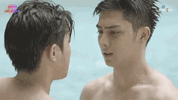 Bl Couple In The Pool GIF