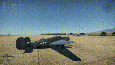 Black Airplane With White Star Parked On Runway GIF