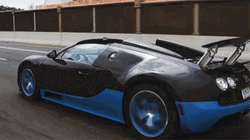 Black And Blue Bugatti Veyron