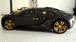 Black And Gold Bugatti