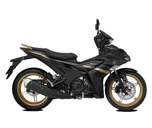 Black And Gold Motorcycle Exer Sticker