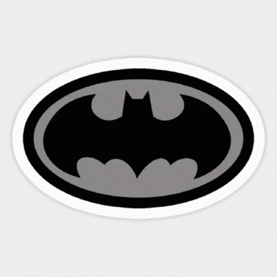 Black And Gray Batman Logo GIF