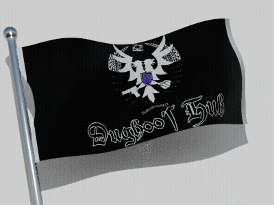 Black And Gray Flag Drugboot Hub GIF
