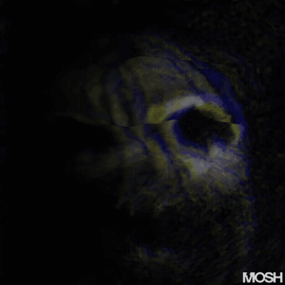 Black And Purple Image With Mosh GIF