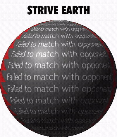 Black And Red Ball With Strive Earth GIF