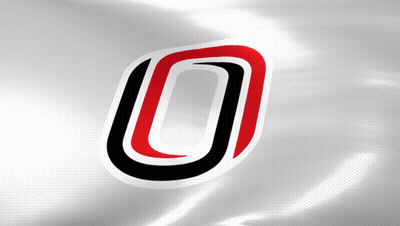 Black And Red Logo With Letter O GIF