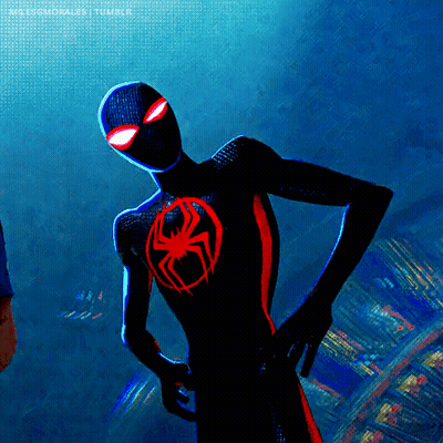 Black And Red Spider-Man With Hands On Hips GIF