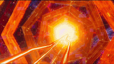 Black And Red Spiderman In Front Of Blue Light GIF
