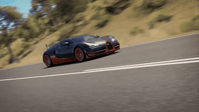 Black And Red Sports Car Driving GIF