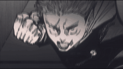 Black And White Angry Person Face GIF