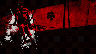 Black And White Anime Character Holding Black Sword GIF