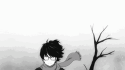 Black And White Anime Rei Kiriyama  No Lion GIF