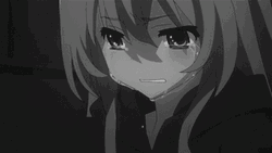 Black And White Anime Taiga Aisaka Wipe Tears Toradora