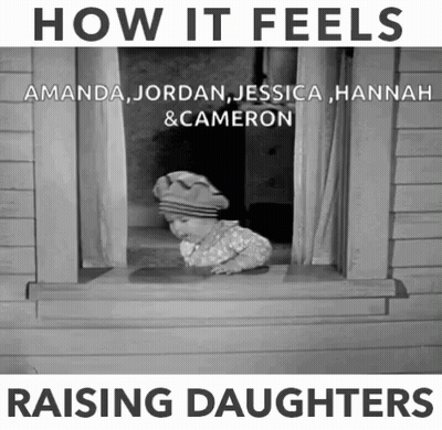 Black And White Baby At Window How It Feels Raising Daughters GIF