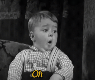 Black And White Baby With Oh GIF