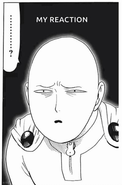 Black And White Bald Man My Reaction GIF