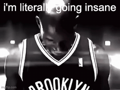 Black And White Basketball Player I'm Literally Going Insane GIF