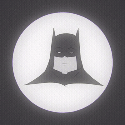 Black And White Batman Saying I'm Batman GIF