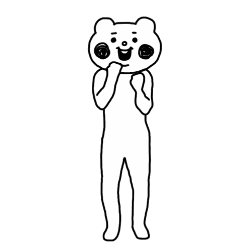 Black And White Bear In Suit Sticker