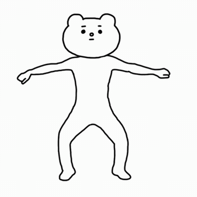 Black And White Bear GIF