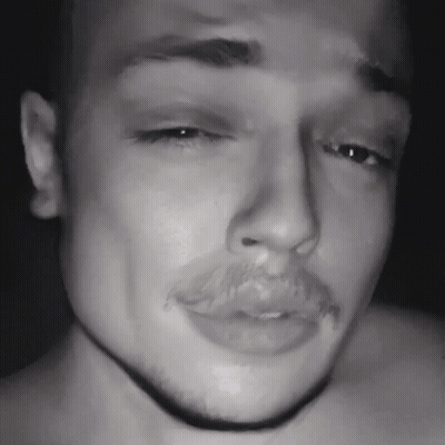 Black And White Bearded Man GIF